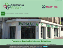 Tablet Screenshot of farmaciagordo.com